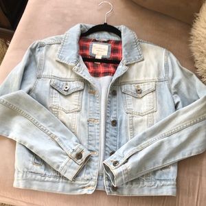 Forever 21 premium denim jacket with stud detail